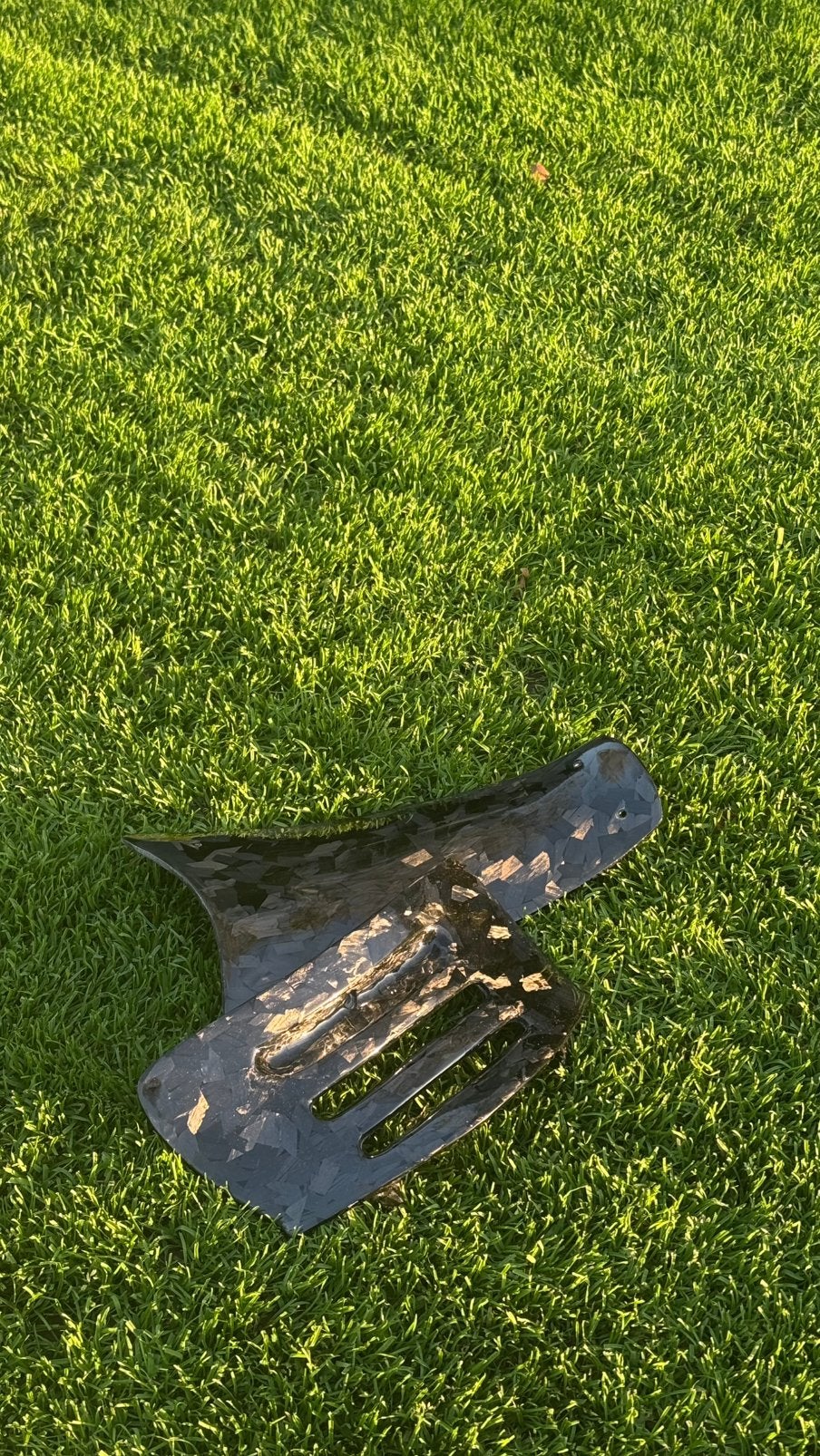 Forged carbon accukap en bougiekap set, Verzenden