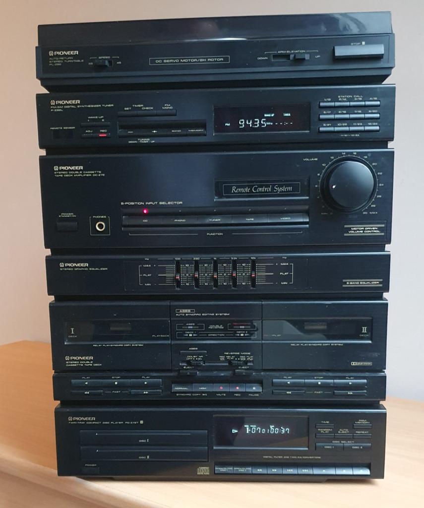 Pioneer Stereo Set met Twin CD speler en afstandsbediening, Ophalen, Gebruikt, Losse componenten, Tuner of Radio