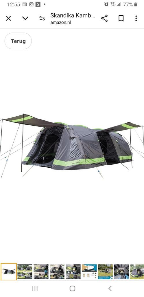 Skandika Kambo Tent, Caravans en Kamperen, Tenten, Ophalen, Zo goed als nieuw