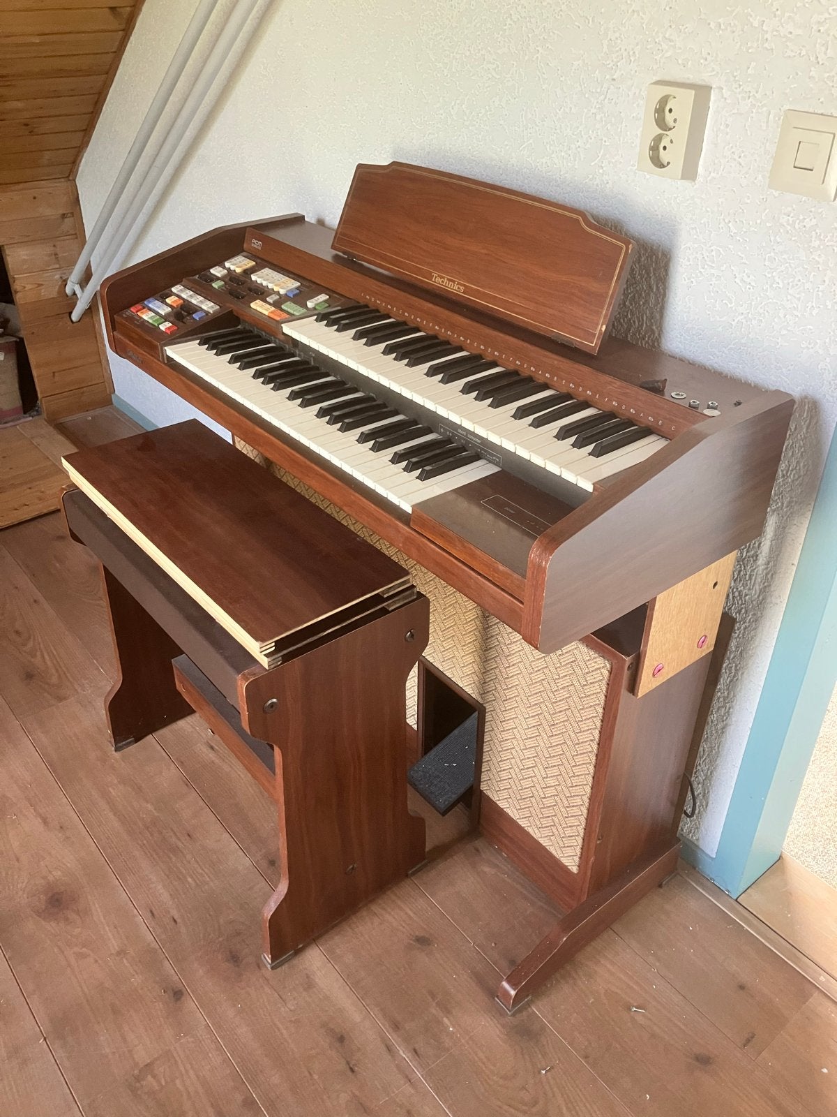 Technics SX-E11L Elektronisch Orgel met Bankje, Muziek en Instrumenten, Ophalen, Gebruikt, 2 klavieren, Orgel