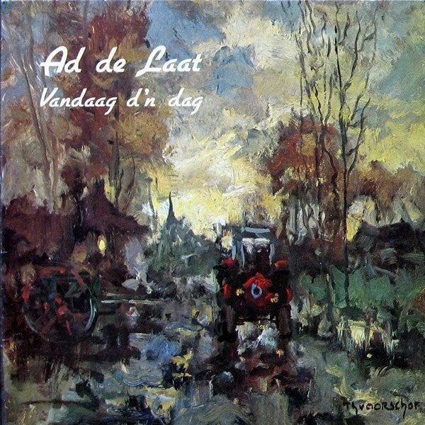 Folk - L.P. (1981) Ad de Laat - Vandaag d'n Dag (Crossroad), Cd's en Dvd's, Gebruikt, Ophalen of Verzenden, Inclusief binnenhoes