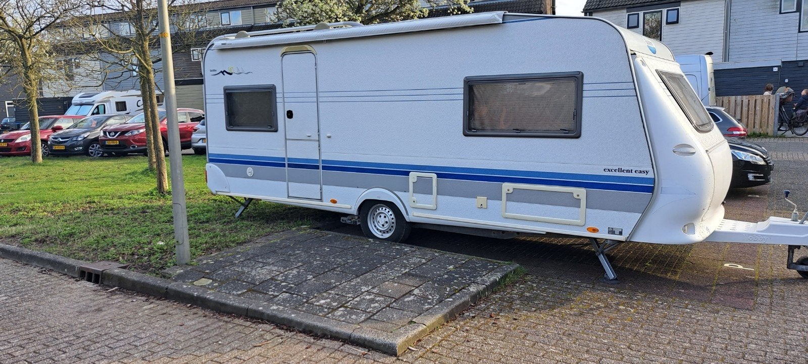 Hobby Excellent Easy 540 - Comfortabele caravan met mover, Caravans en Kamperen, Kachel, Rondzit, Hobby, Particulier