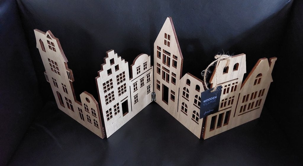 NIEUW: houten dorp / huisjes., Ophalen of Verzenden, Nieuw