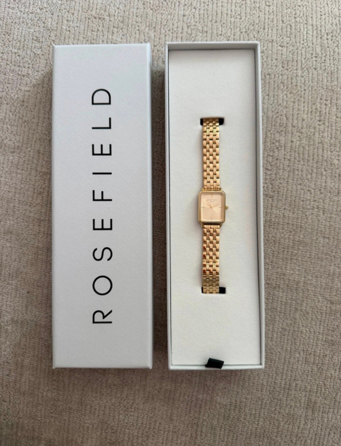Nieuw Rosefield Octagon XS Champagne, Overige merken, Staal, Polshorloge, Nieuw