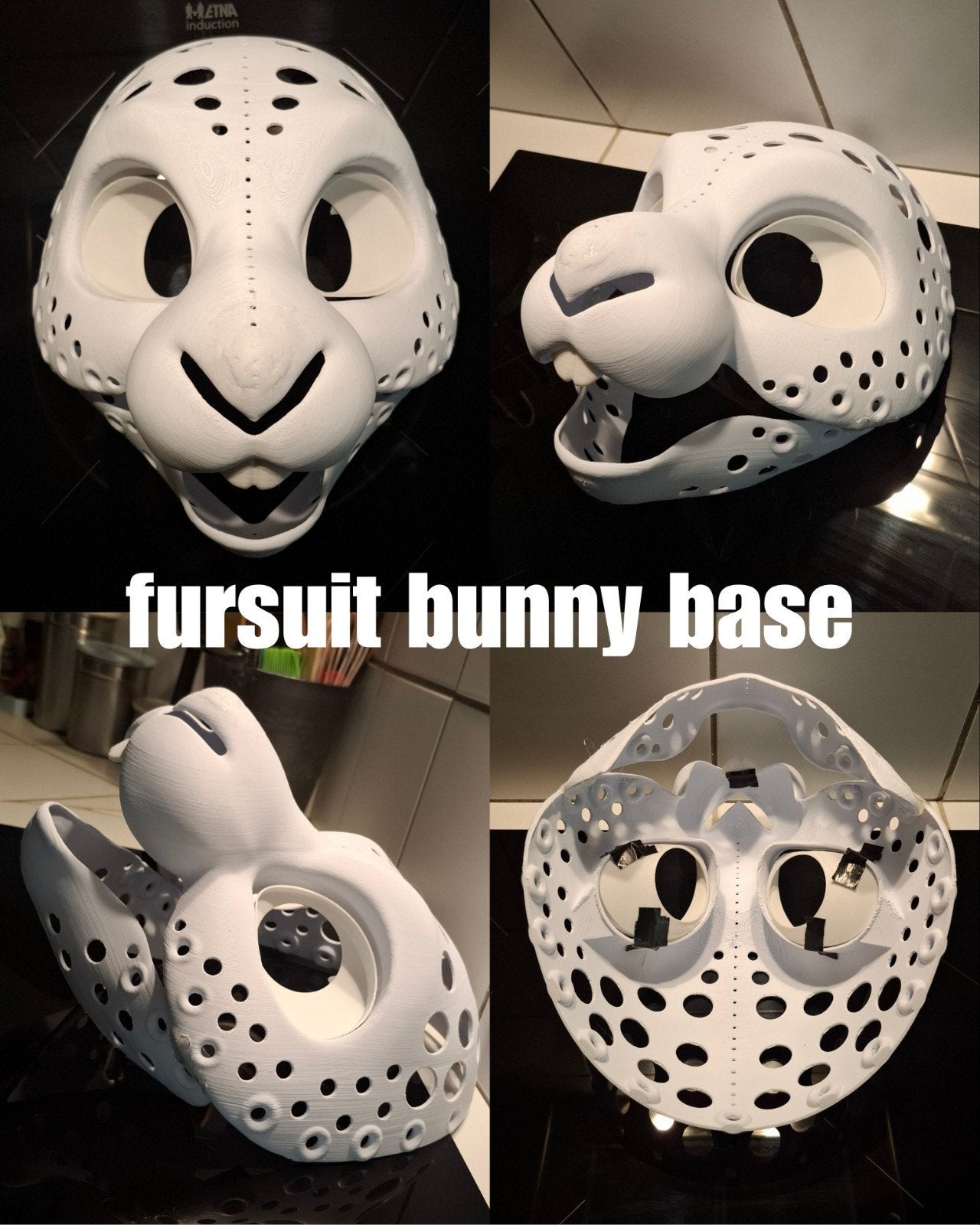 Bunny toony fursuit base 3d printed konijn fursuit basis, Ophalen of Verzenden