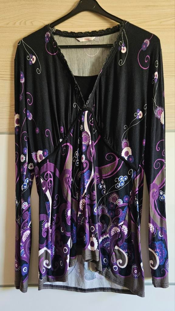 Mooie dunne top. Mt. M, Kleding | Dames, Tops, Maat 38/40 (M), Ophalen of Verzenden, Zo goed als nieuw, Lange mouw