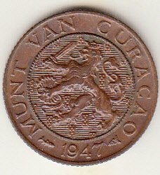 CURAÇAO - lot 1 en 2½ cent 1947 en 5 cent 1948, Verzenden, Koningin Wilhelmina, Setje