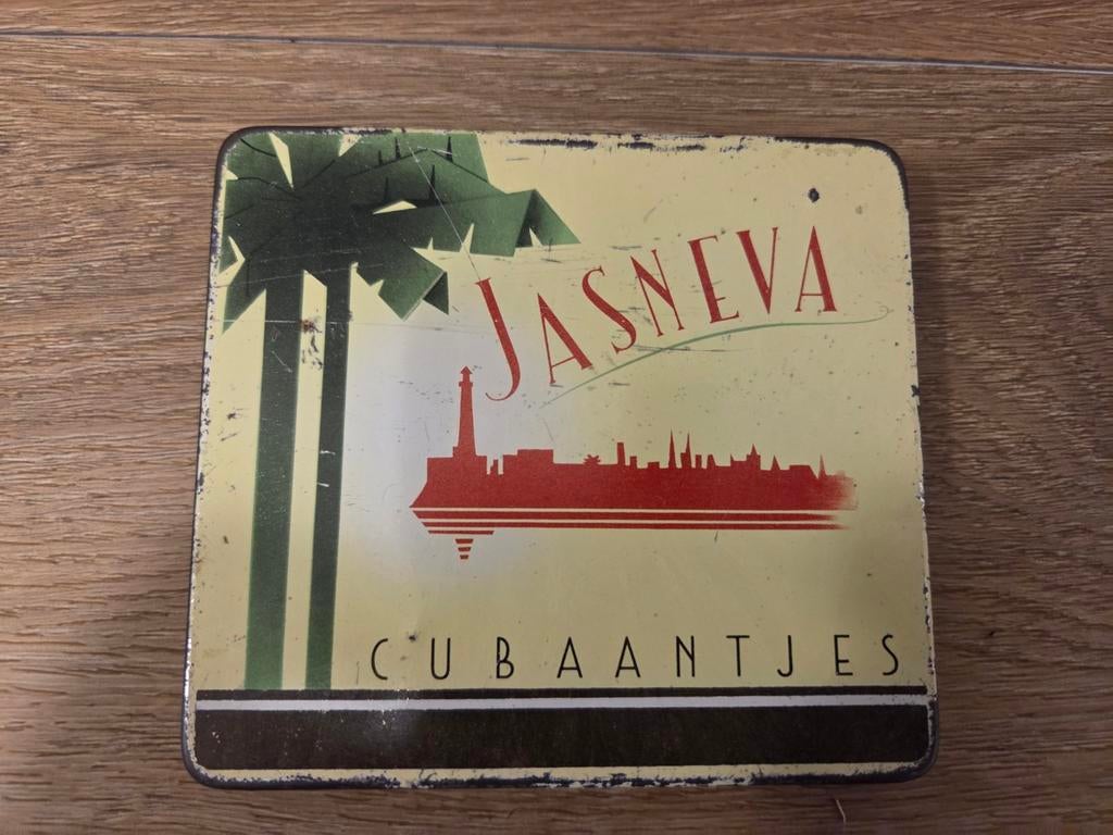 Vintage Jasneva Sigarenblik - Cubaantjes, Verzamelen, Ophalen of Verzenden, Gebruikt, Overige, Overige merken