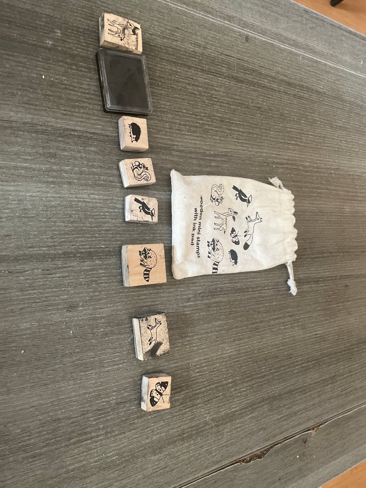 Leuke stempels voor kinderen met dierenfiguren, Ophalen of Verzenden, Gebruikt, Houten stempel