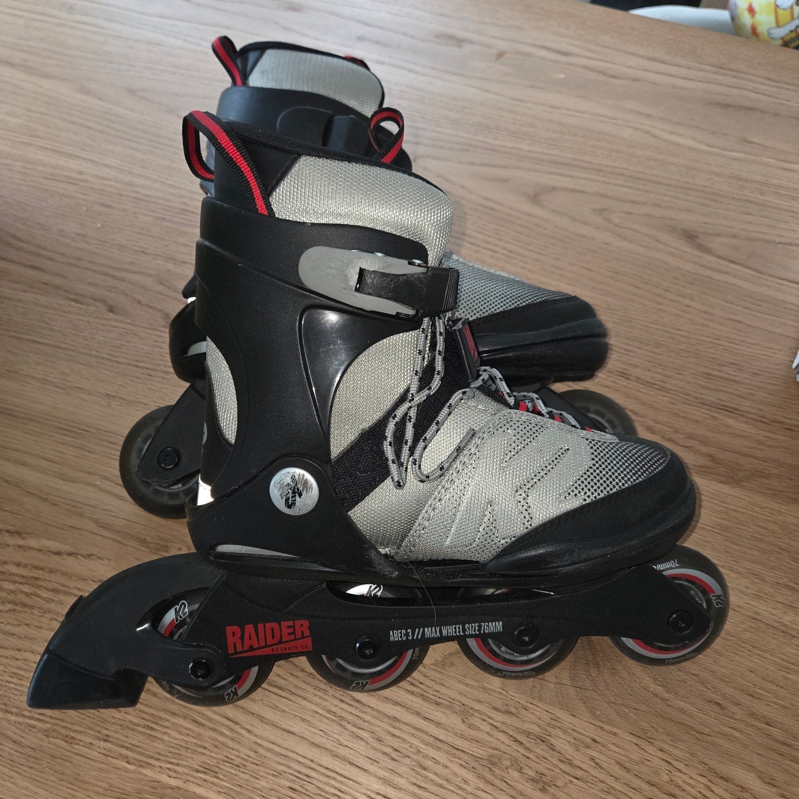 K2 raider Meegroei Inline Skates mt 35-40 - Zgan, Ophalen of Verzenden, Zo goed als nieuw