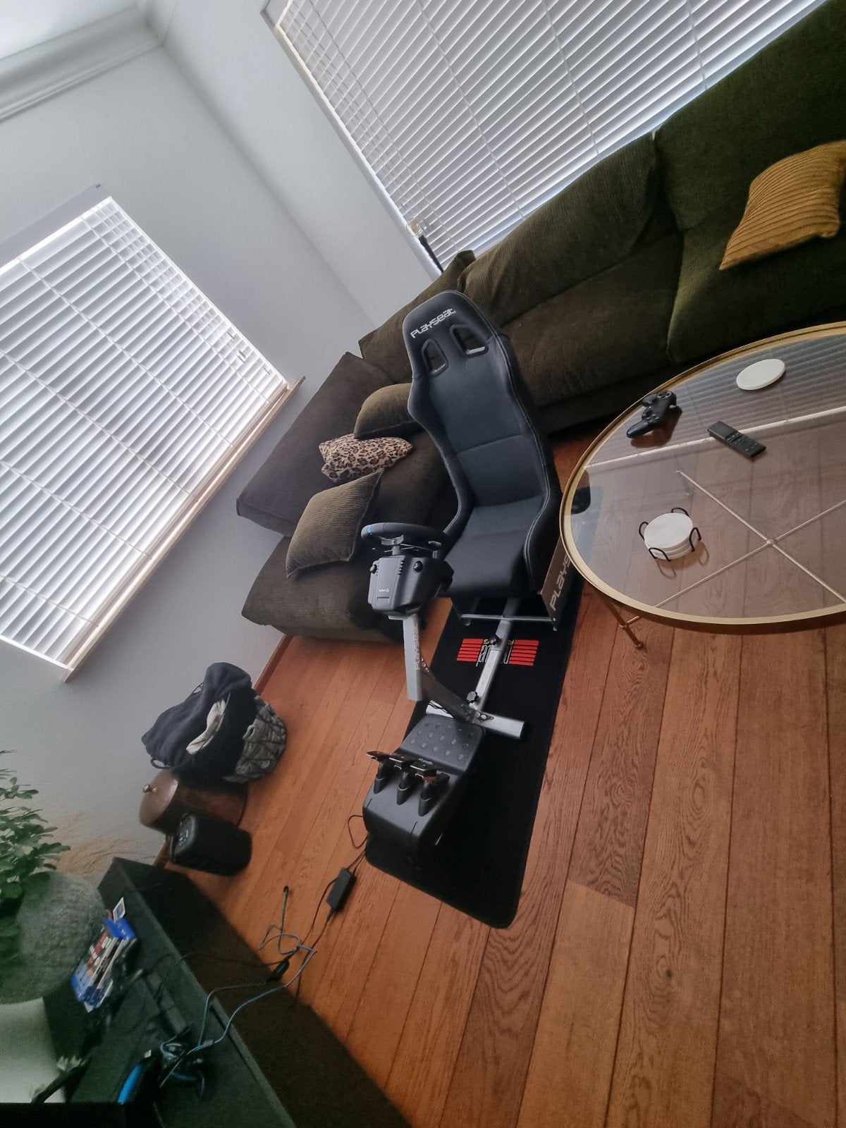 Playseat racestoel met Logitech G29 stuur en pedale, Ophalen, Overige merken, Gebruikt