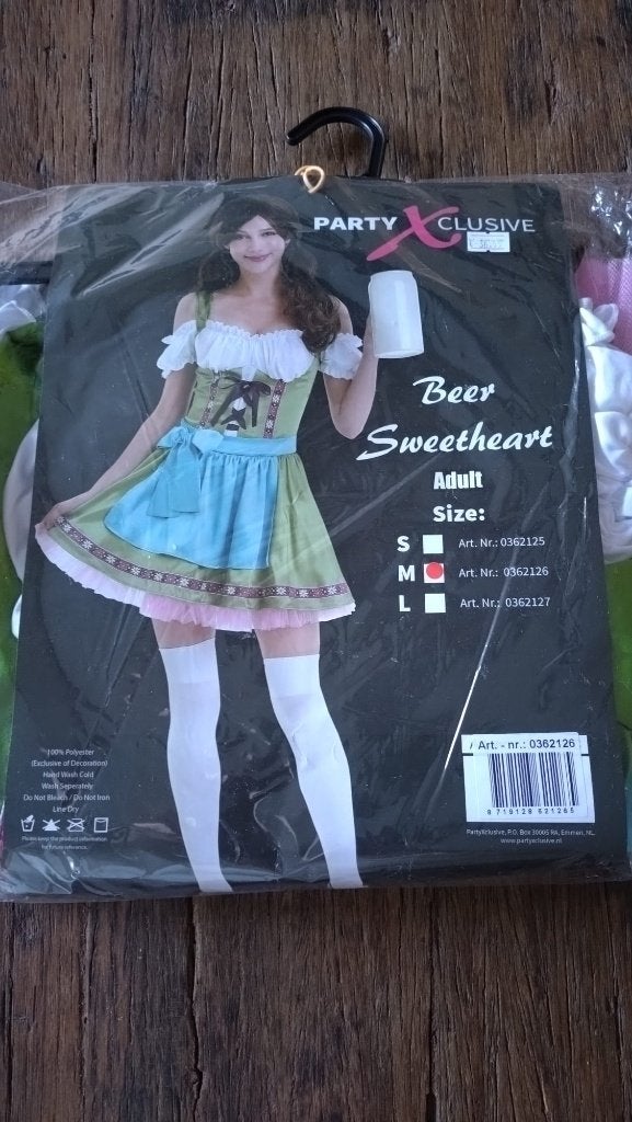 Dirndl Beer Sweetheart maat M(38), Kleding | Dames, Maat 38/40 (M), Partychimp, Carnaval, Nieuw
