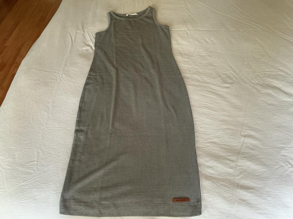 Moscow grijs hemd jurk in ribtricot XS, Ophalen of Verzenden, Zo goed als nieuw, Maat 34 (XS) of kleiner, Grijs
