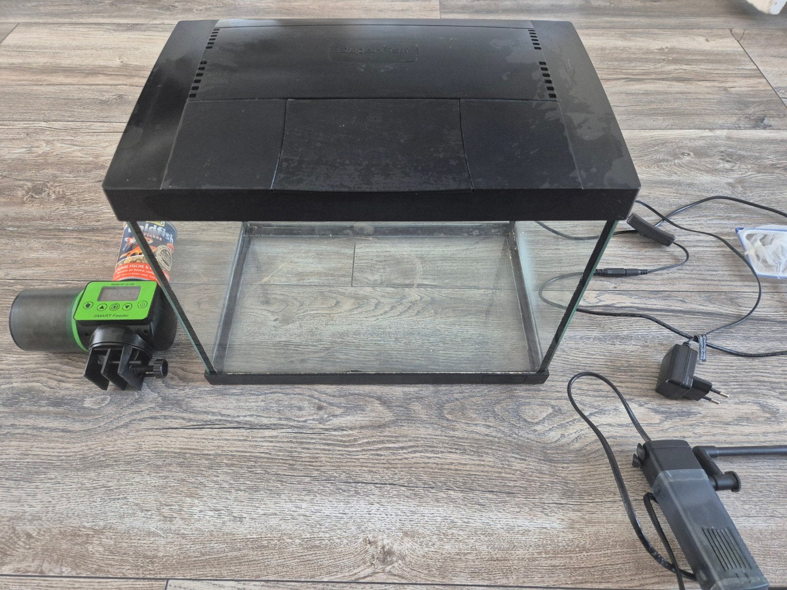SuperFish Start 20 Aquarium + visvoer automaat, Dieren en Toebehoren, Vissen | Aquaria en Toebehoren, Ophalen of Verzenden, Leeg aquarium