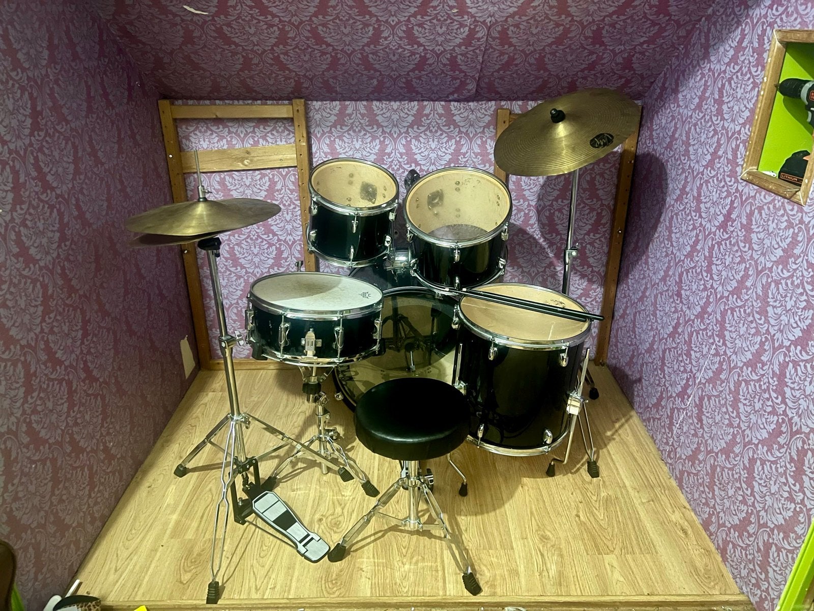 Kinder drumstel - zoekt nieuwe kleine drummer!, Muziek en Instrumenten, Ophalen, Gebruikt