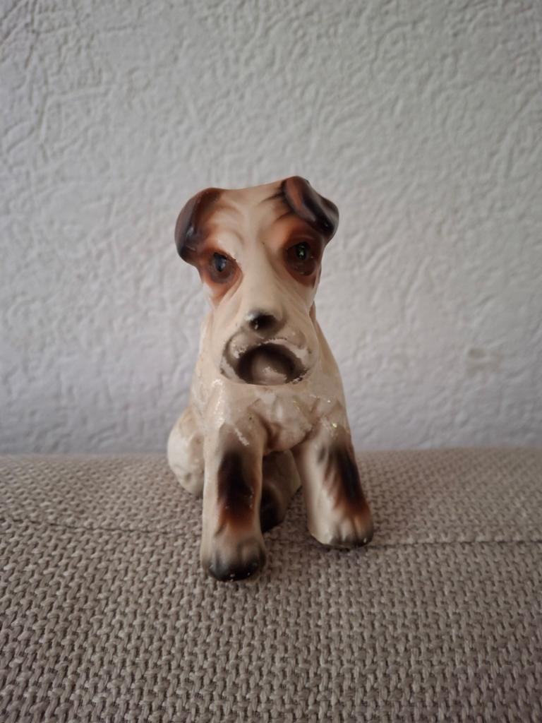 Beeldje Foxterrier, Verzamelen, Ophalen, Zo goed als nieuw, Dier