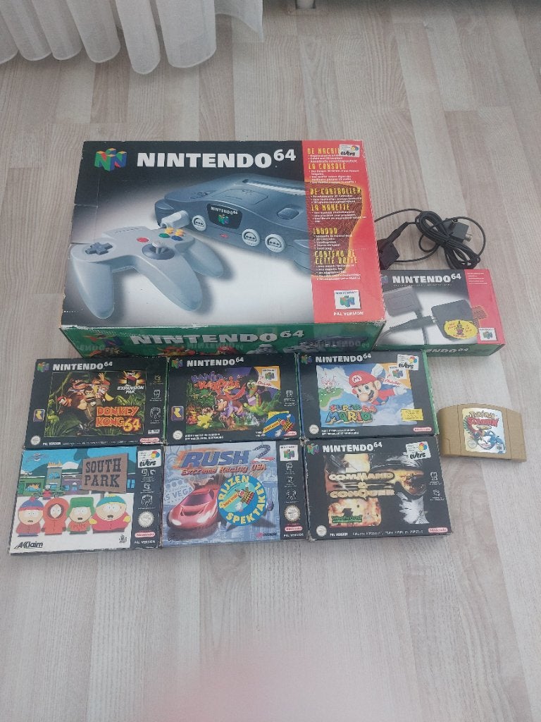 Nintendo 64, Ophalen, Gebruikt, Met 1 controller, Met games