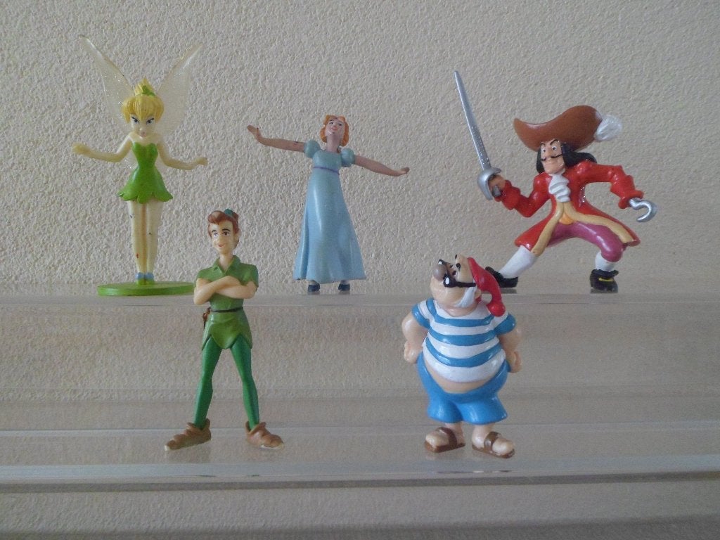 Disney Peter Pan figuurtjes 7, Verzamelen, Ophalen, Peter Pan of Pinokkio, Gebruikt, Beeldje of Figuurtje