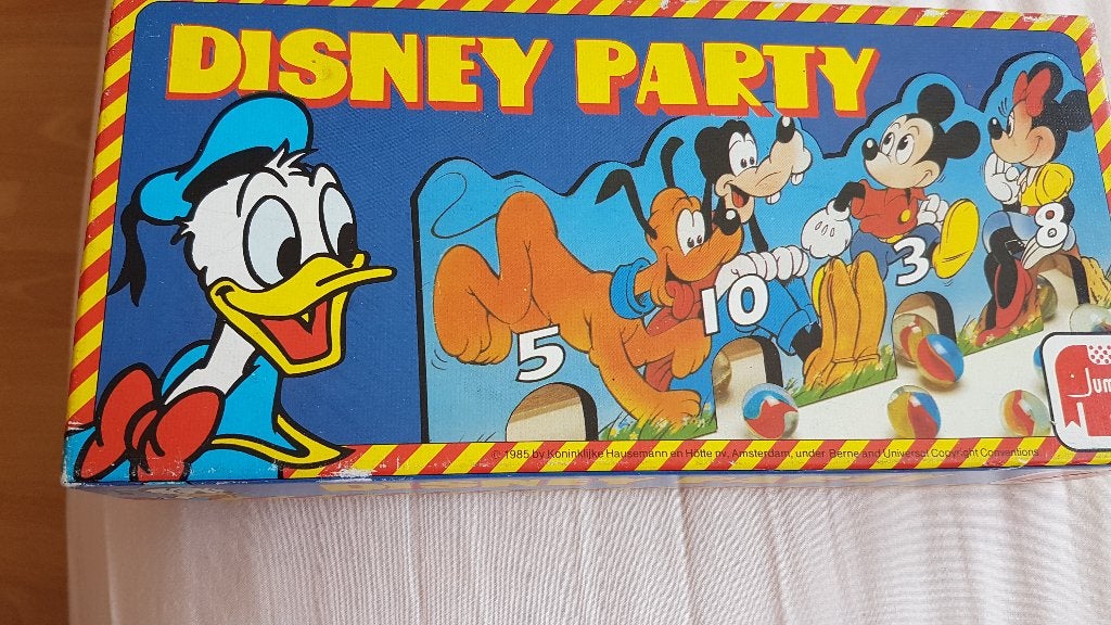 jumbo disney party, knikkerspel gebruikt, Ophalen of Verzenden, Donald Duck, Gebruikt, Overige typen