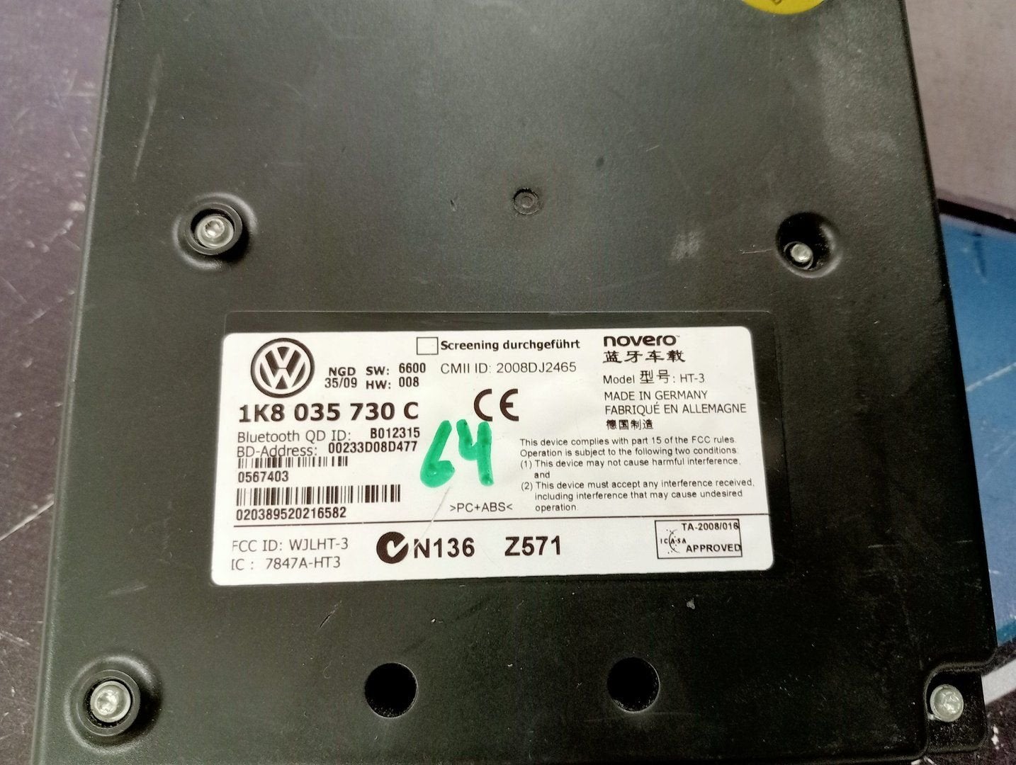 COMPUTER TELEFOON Volkswagen Polo V (6R) (1k8035730C, Gebruikt, -, Volkswagen, -