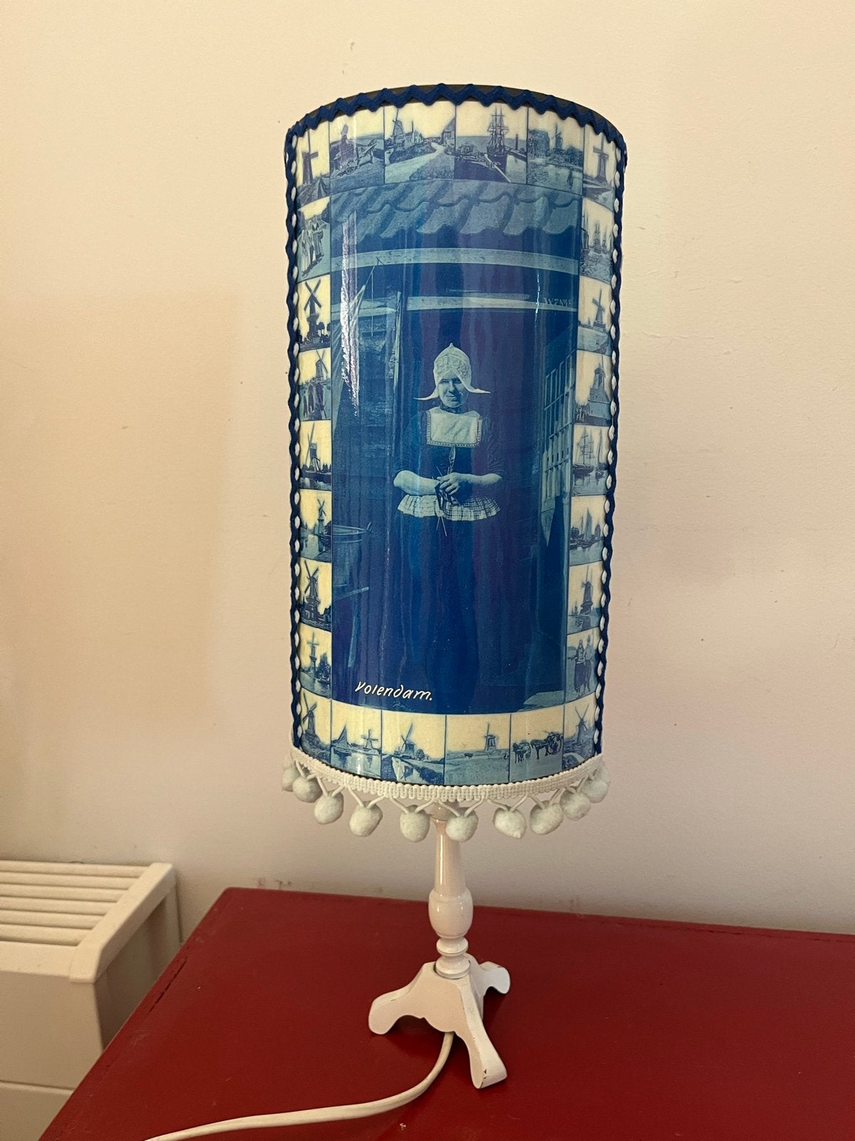 Vintage Volendam Tafellamp - Hollands Tafellicht, Ophalen of Verzenden