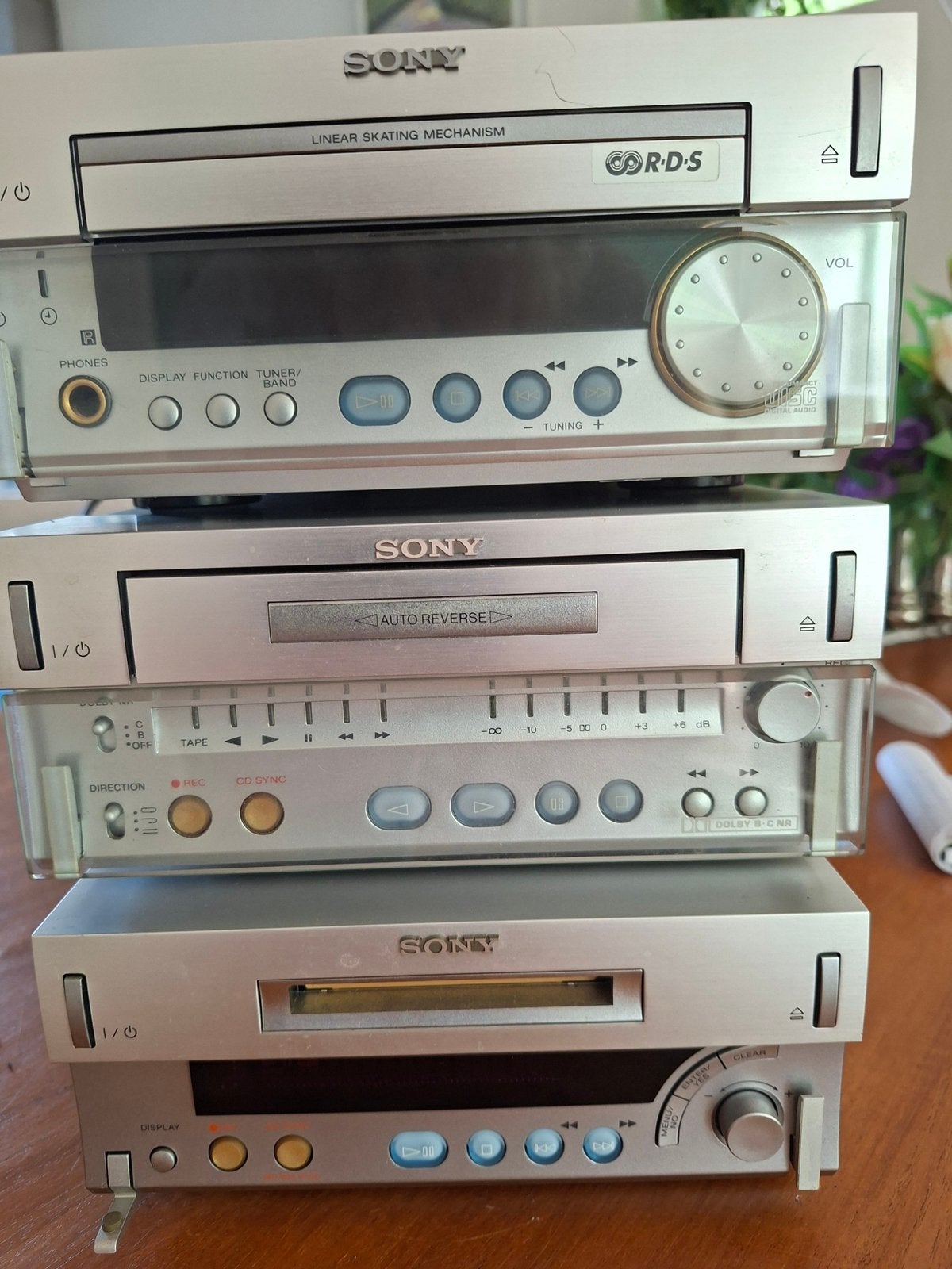 SONY HCD, TUNER, COMPACTDISC, CASSETTEDECK,  MINIDISC DECK, Ophalen, Sony