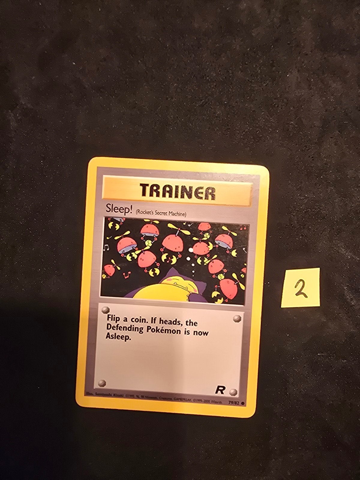 Pokémon TCG: Trainer Sleep! (Rocket's Secret Machine) 79/82, Ophalen of Verzenden, Gebruikt, Losse kaart