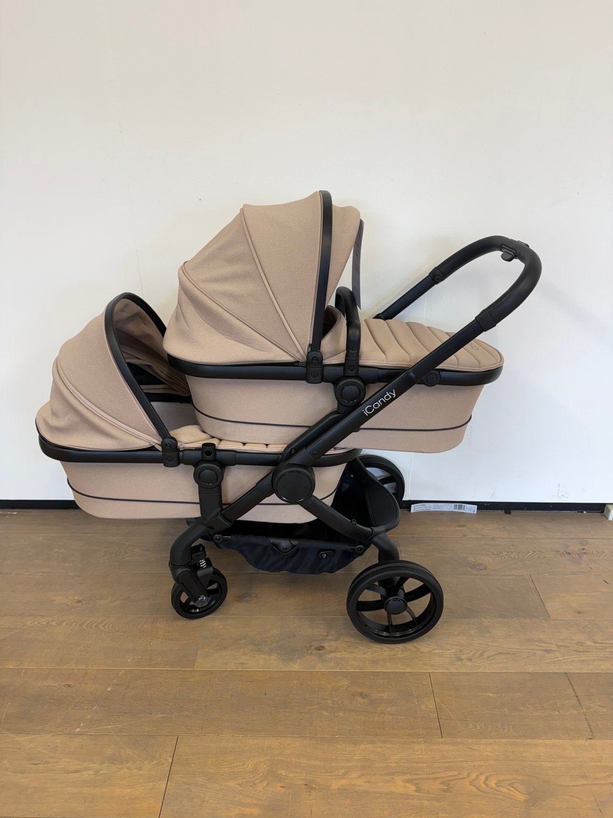 ICandy Peach 7 twin kinderwagen - Cookie, Kinderen en Baby's, Ophalen, Zo goed als nieuw, Regenhoes