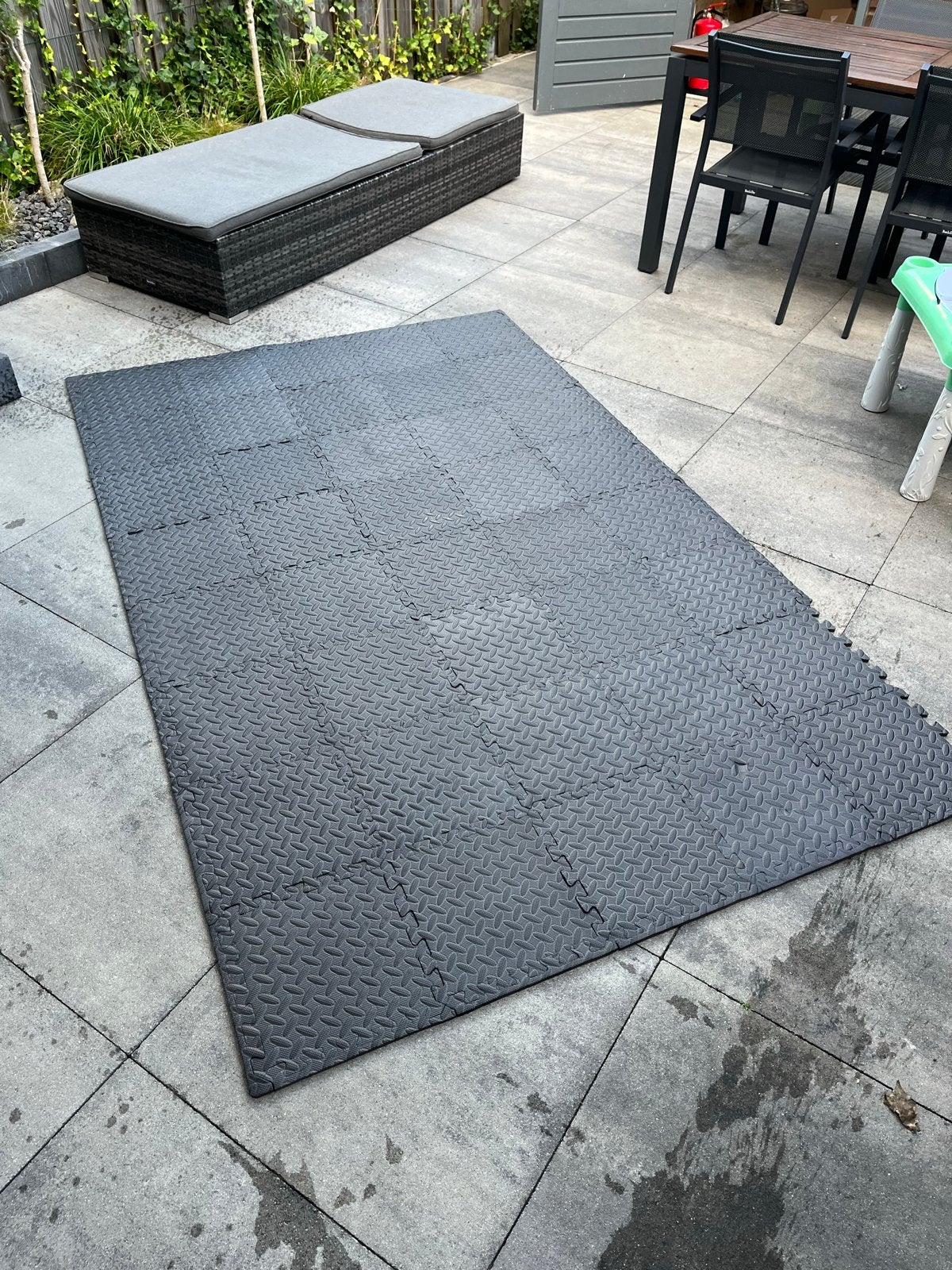 Fitness/sport vloertegels 30x30 cm, 3,6 m2, Sport en Fitness, Fitnessmaterialen, Gebruikt, Fitnessmat, Ophalen