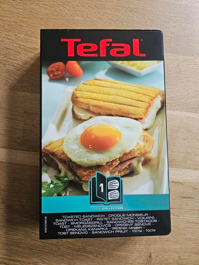 Tefal snack collection Toasted sandwich tosti plaat nummer 1, Ophalen of Verzenden, Uitneembare platen, Zo goed als nieuw