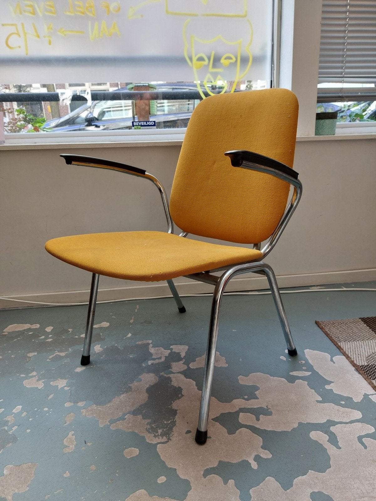 twee sixties stoeltjes, Huis en Inrichting, Ophalen, Gebruikt, Twee, Overige kleuren