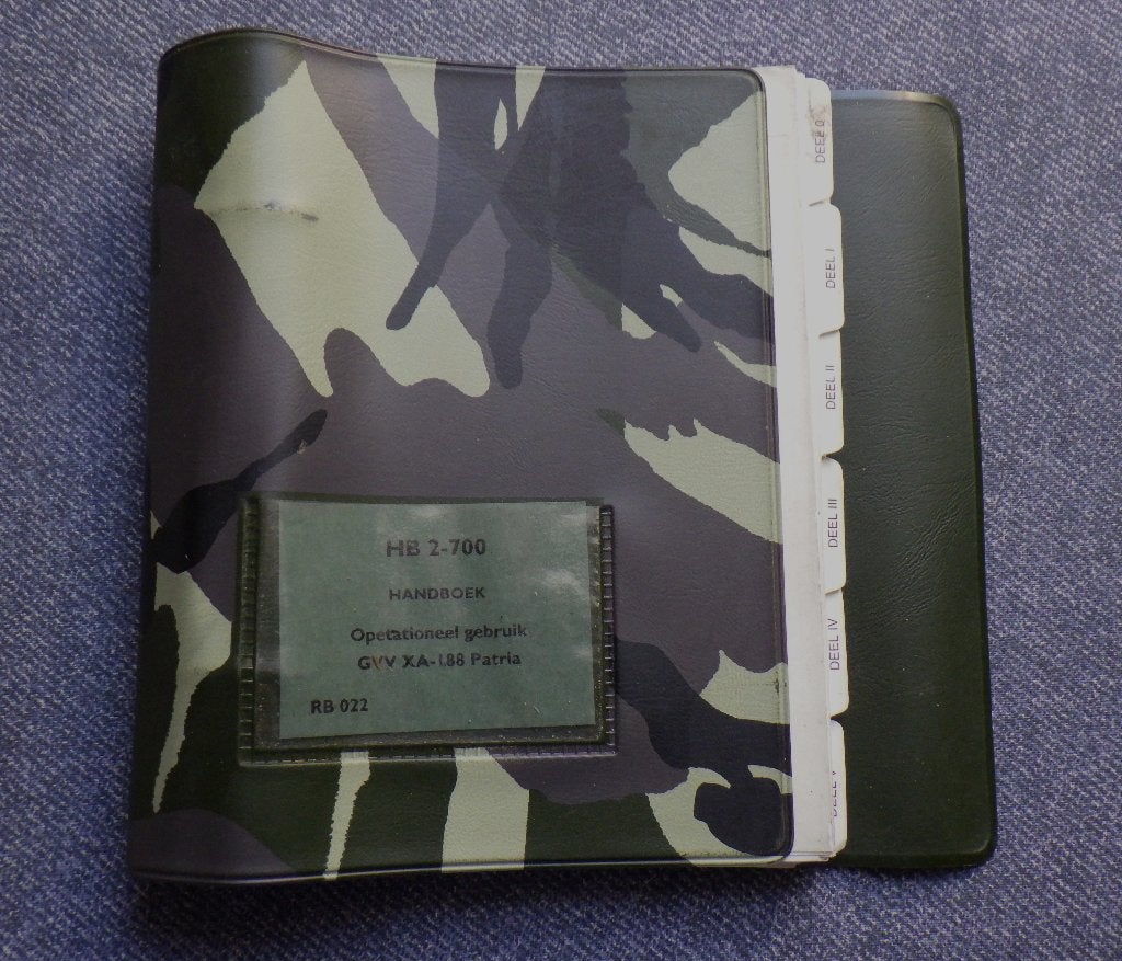 Handboek Gebruik GVV XA-188 PATRIA, KL mariniers landmacht, Ophalen of Verzenden, Landmacht, Nederland, Boek of Tijdschrift
