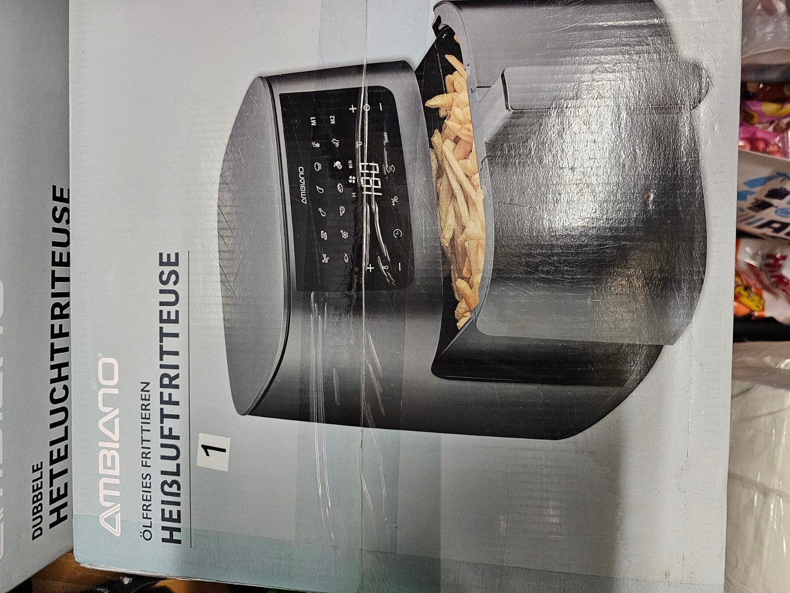 Ambiano Dubbele Heteluchtfriteuse - Nieuw in doos, Witgoed en Apparatuur, 4 liter of meer, Ophalen of Verzenden, Nieuw, Duo-friteuse