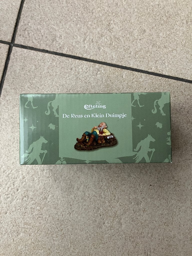 Efteling beeld - De reus en klein duimpje ( nieuw ), Ophalen of Verzenden, Nieuw, Beeldje of Poppetje