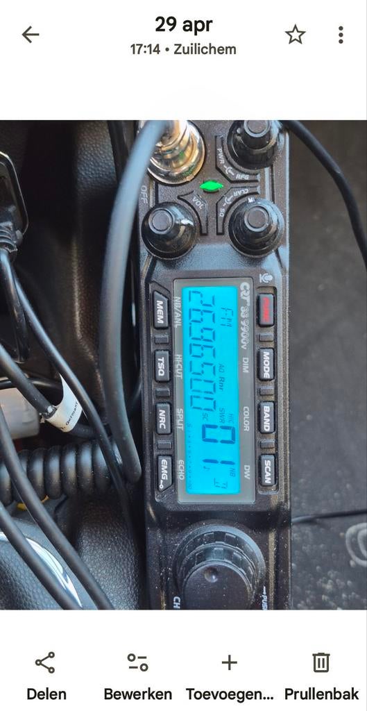 CRT SS 9900 V5 10/11 meter mobiele transceiver (2025), Ophalen of Verzenden, Zo goed als nieuw, Zender en Ontvanger