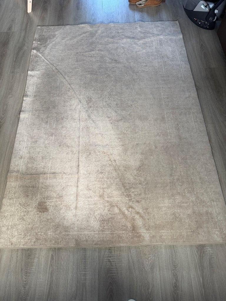 Tapijt beige met Perzisch patroon, Beige, 200 cm of meer, Ophalen of Verzenden, Zo goed als nieuw
