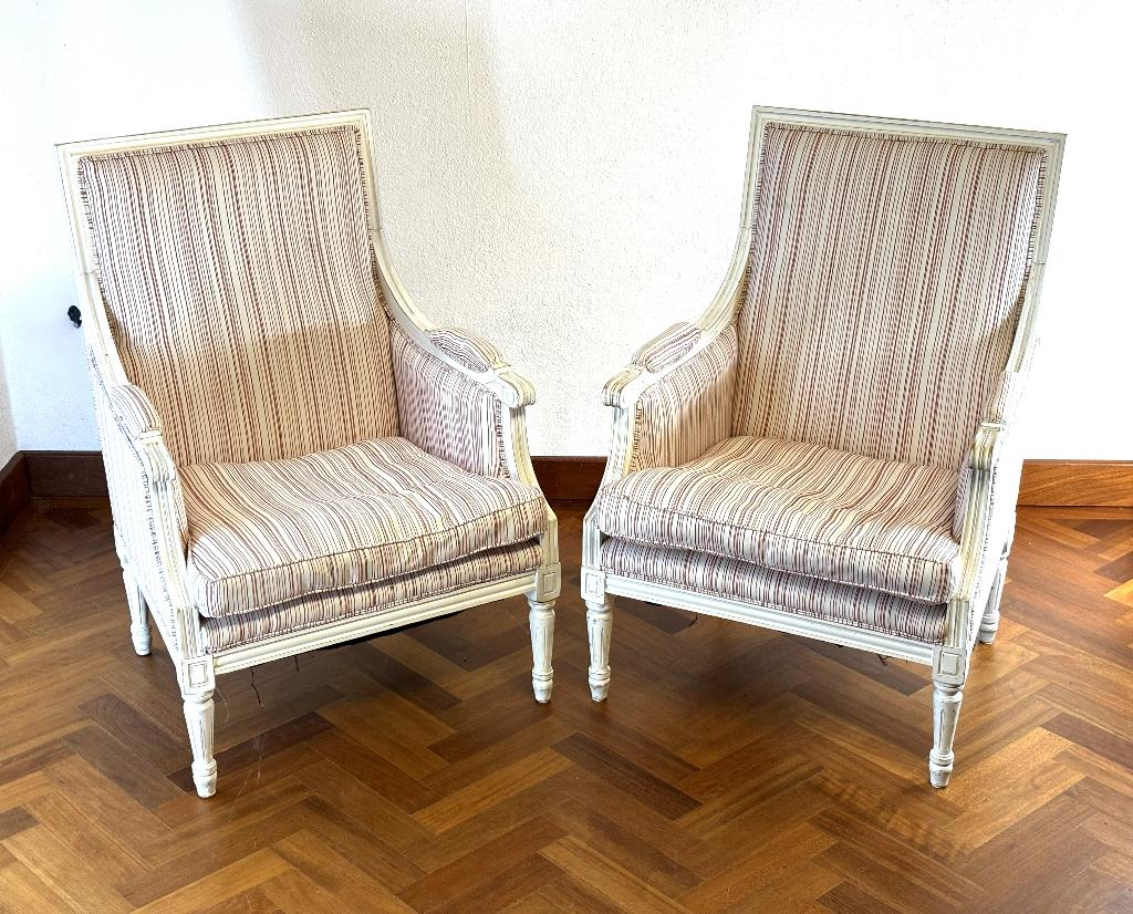 1 paar klassieke fauteuils in goede staat.  Stoelen, Huis en Inrichting, Fauteuils, Ophalen, Gebruikt, Stof, 50 tot 75 cm