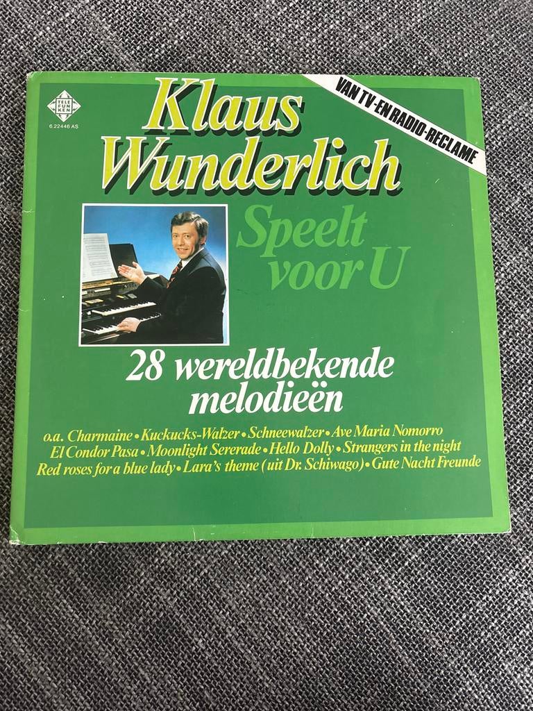 Klaus Wunderlich Speelt voor U LP - 28 wereldberoemde melodi, Cd's en Dvd's, Vinyl | Overige Vinyl, Ophalen, Gebruikt, 12 inch