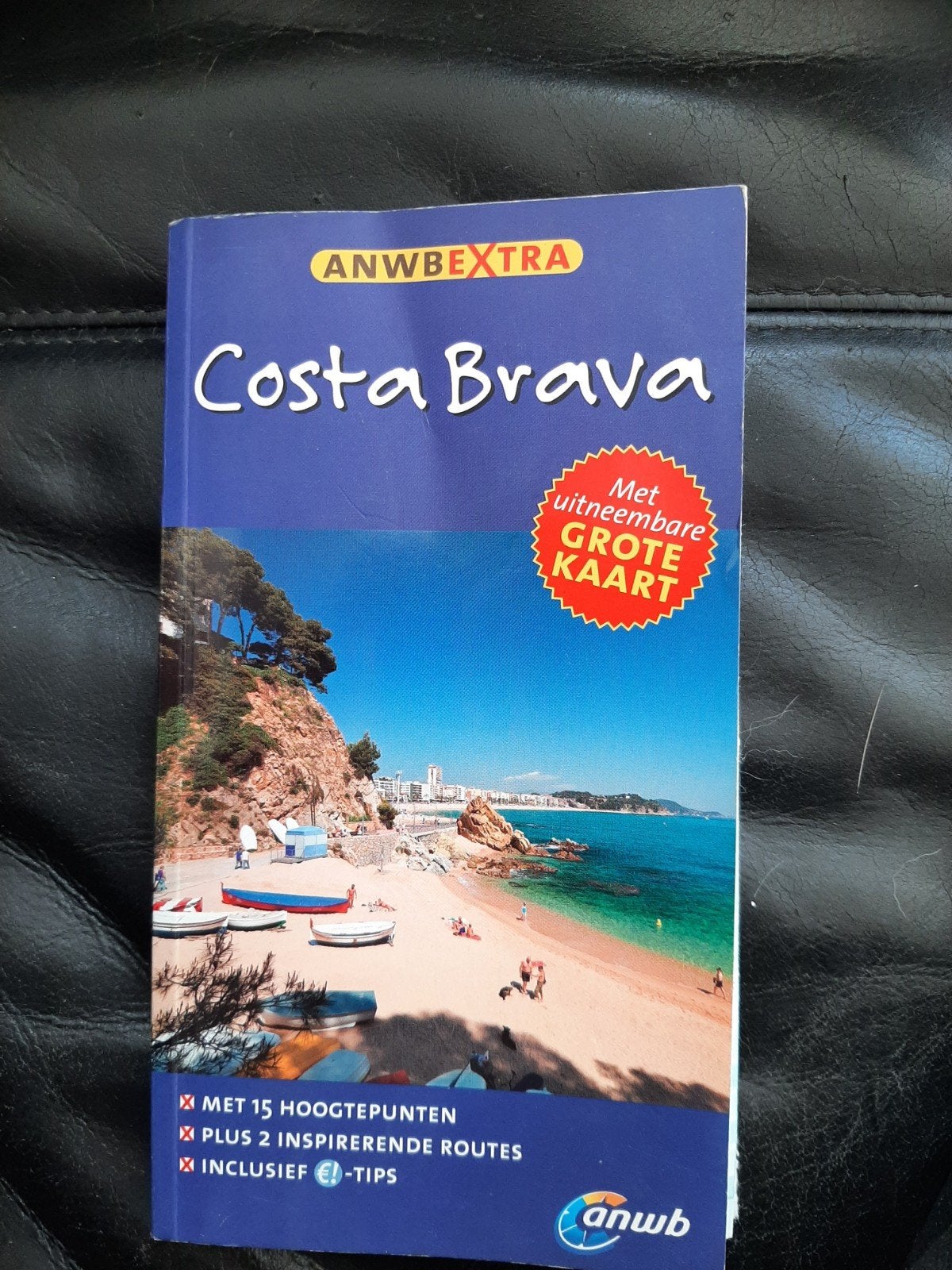 ANWB Extra Costa Brava Reisgids met Grote Kaart, Europa, Ophalen of Verzenden, Zo goed als nieuw, Reisgids of -boek