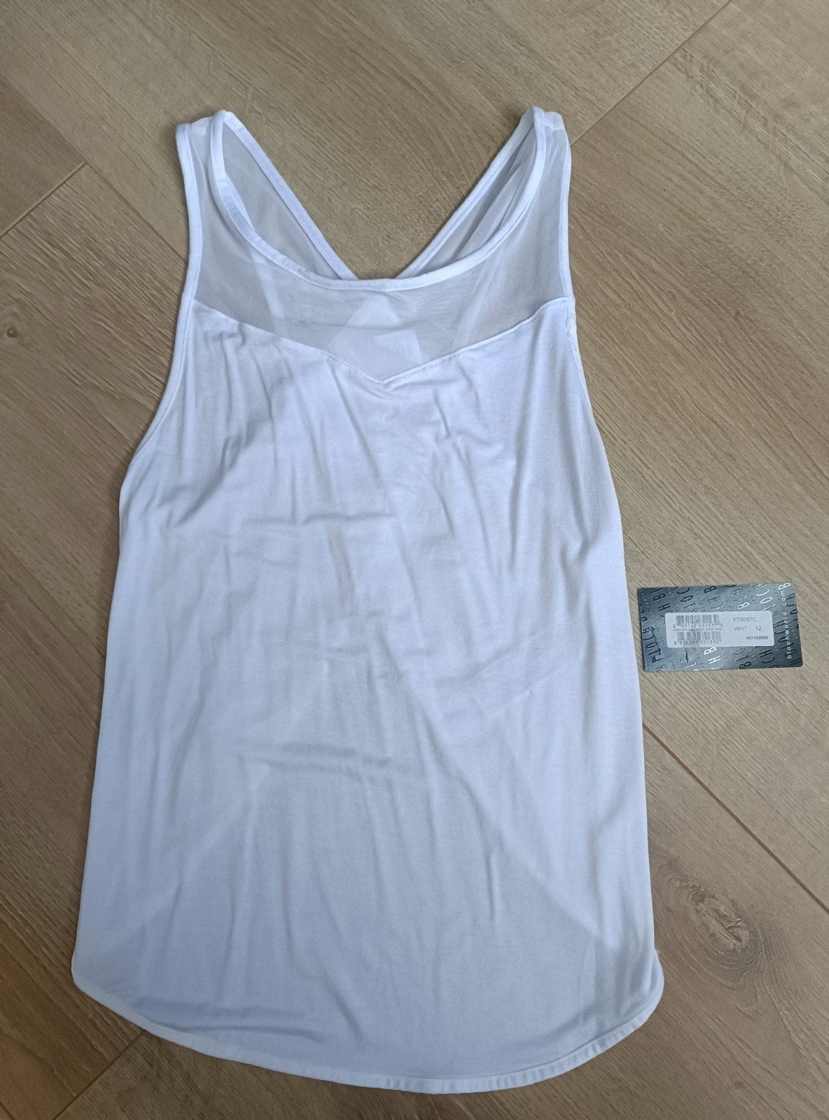 Bloch FT5087C Wit Mesh Sporttop dans top shirt, Ophalen of Verzenden, Nieuw, Kleding