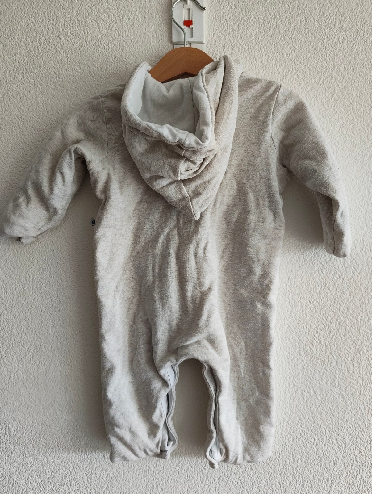 Petit Bateau gewatteerde overall met capuchon–maat 74 / 12M, Ophalen, Gebruikt, Jongetje of Meisje, Petit Bateau