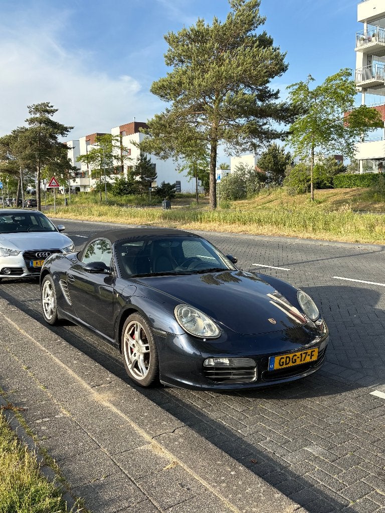 Porsche 987 Boxster S Dark Blue, Automaat, Achterwielaandrijving, Zwart, Cabriolet
