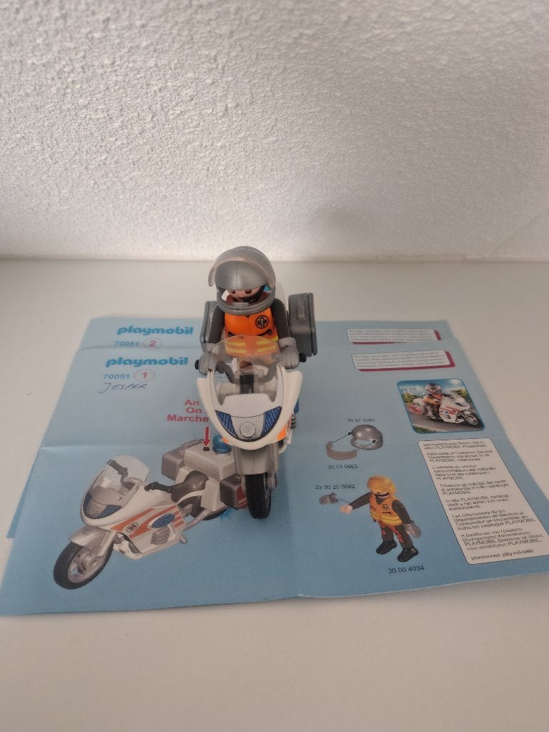 Playmobil 70051 - City Life Spoedarts op motor, Gebruikt, Complete set, Overige typen, Ophalen of Verzenden
