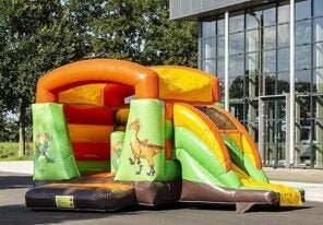 Mini mini multifun DINO springkussen huren voor 72,30 ex btw, Verzenden, Zo goed als nieuw, Verjaardag