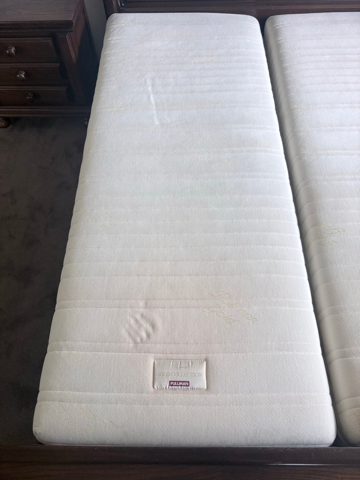 2 Pullman Gold Collection matrassen 200x80, Ophalen, Gebruikt, Eenpersoons, 80 cm