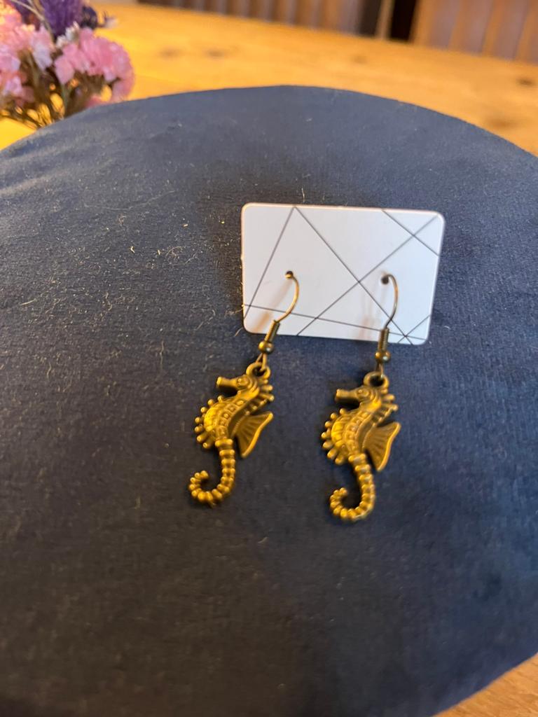 Zeepaardjes, Overige materialen, Hangers, Bruin, Nieuw