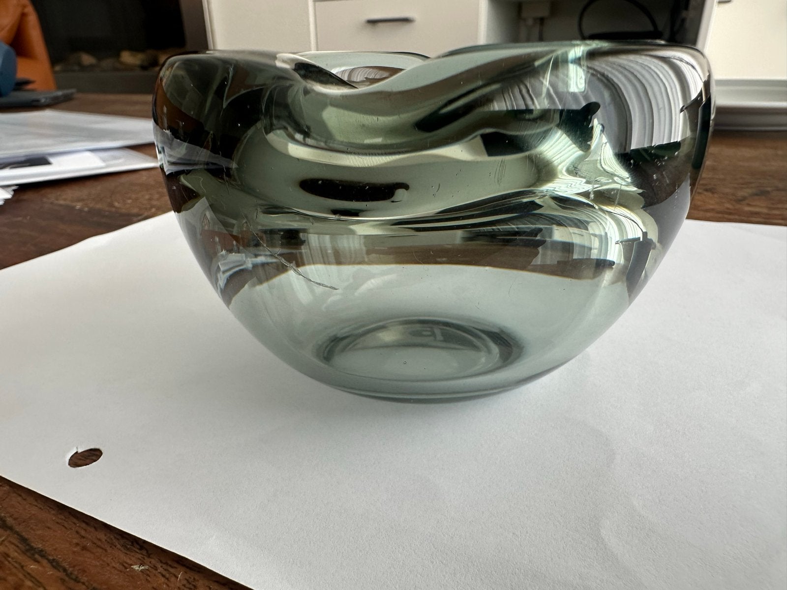 glazen asbak - Ontwerp Copier, Leerdam, Ophalen of Verzenden