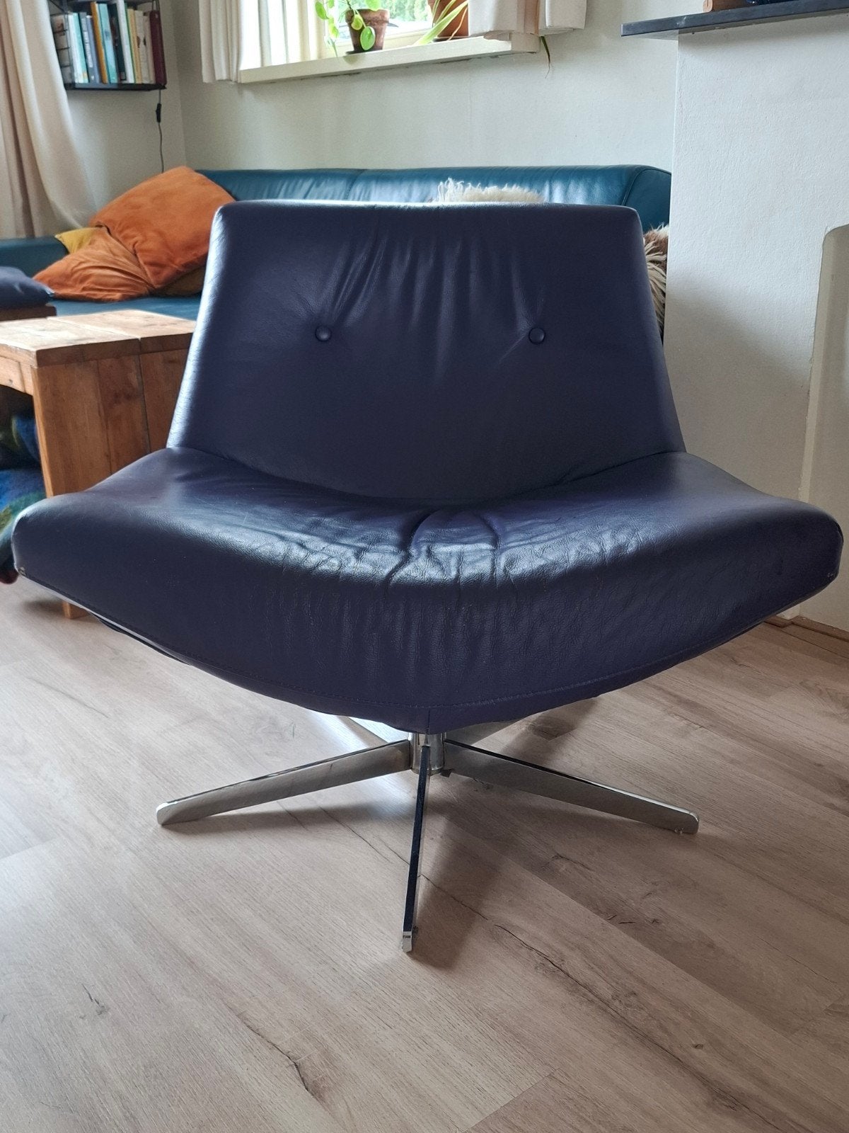 Fateuil Montel., Ophalen, Gebruikt, 75 tot 100 cm, Leer