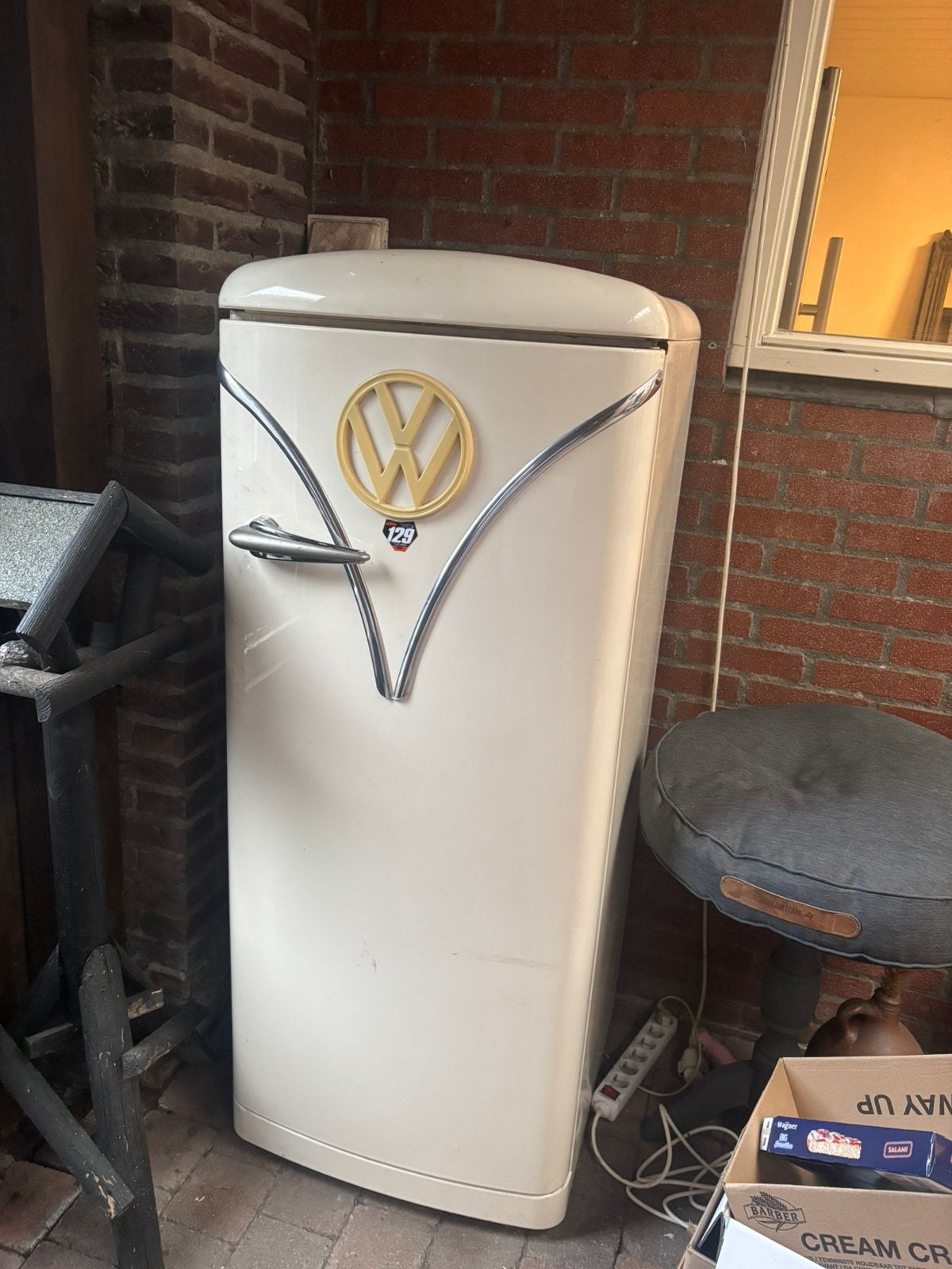 Volkswagen koelkast Vw vintage T1retro, Witgoed en Apparatuur, Gebruikt, Minder dan 60 cm, 160 cm of meer, Vrijstaand