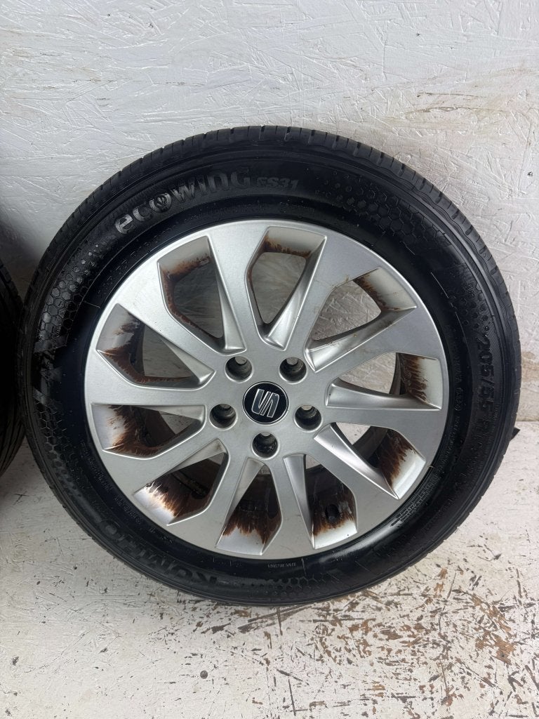 Originele Seat Leon velgen 16" 5x112 zomerset 8mm golf caddy, Niet ingevuld, Gebruikt, 16 inch, Banden en Velgen